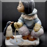 C09. Lladro “Little Fisherman” porcelain figurine. 